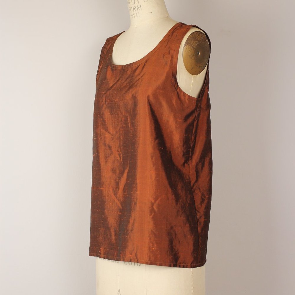 Vintage Yves Saint Laurent Rive Gauche Silk Rust
